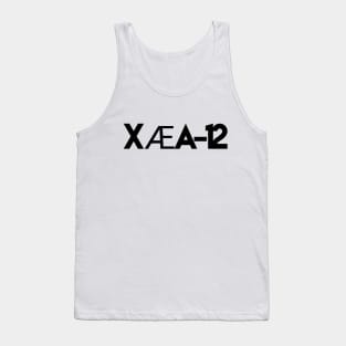 Elon Musks Son X Æ A-12 Grimes Son Black Text XÆA-12 Tank Top